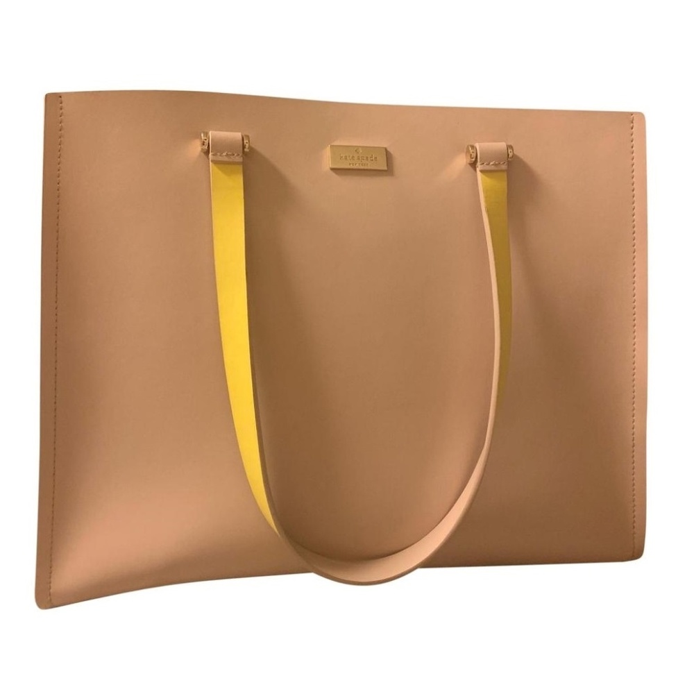 Kate Spade Tan Yellow Tote Bag Purse Xmas Sale!
